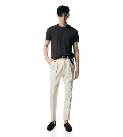LYOCELL COTTON CREW T-SHIRT image number 1