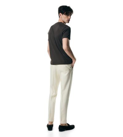 LYOCELL COTTON CREW T-SHIRT image number 2
