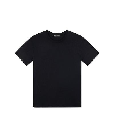 LYOCELL COTTON CREW T-SHIRT image number 0