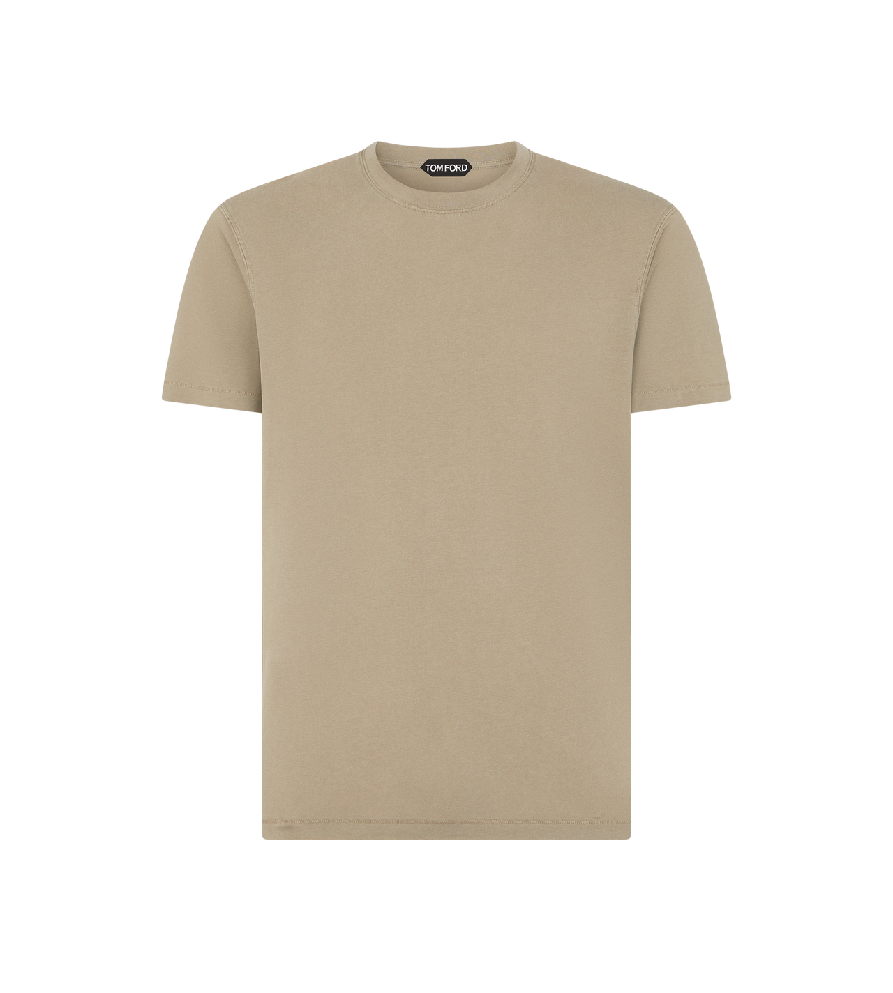 LYOCELL COTTON CREW NECK T-SHIRT image number 0