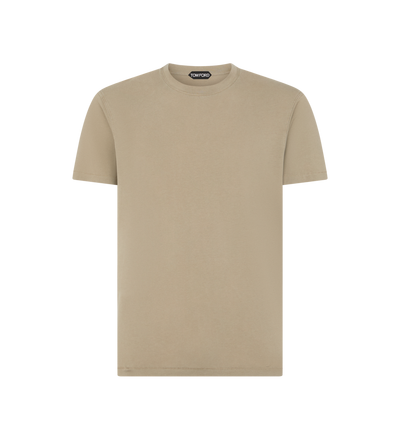 LYOCELL COTTON CREW NECK T-SHIRT image number 0