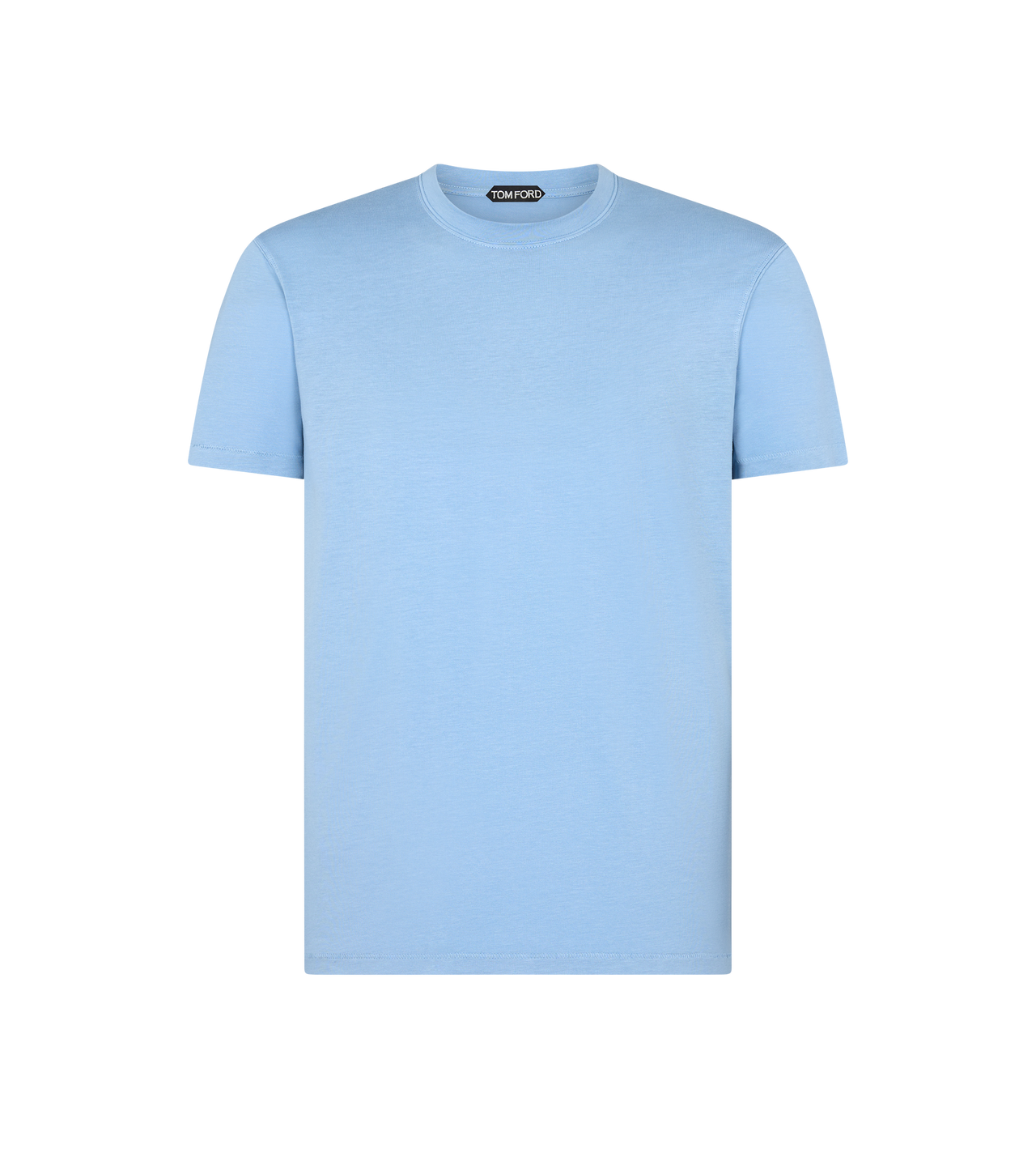 LYOCELL COTTON CREW NECK T-SHIRT image number 0