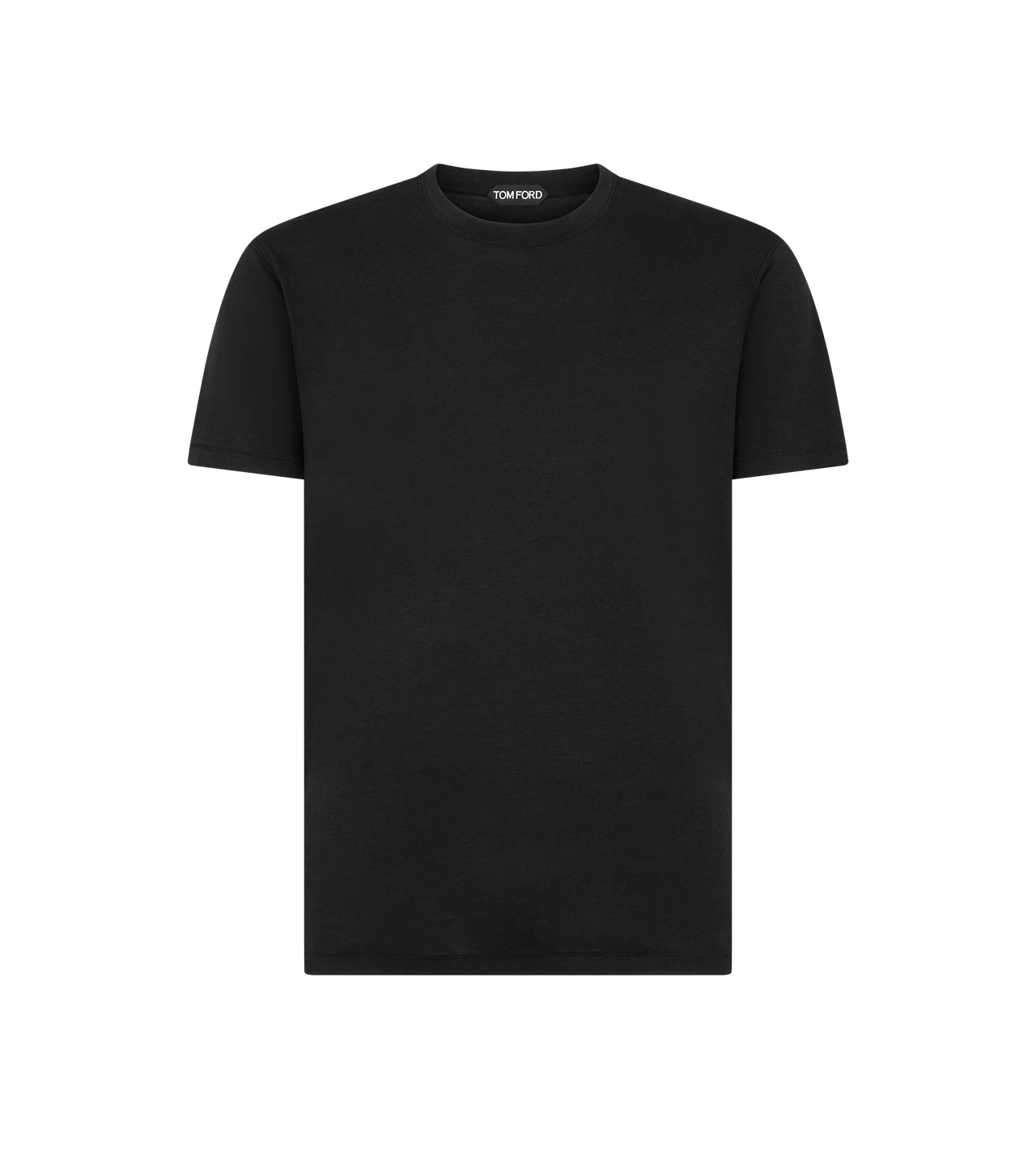 TOM FORD LYOCELL COTTON BLEND BLACK LYOCELL COTTON CREW NECK T-SHIRT