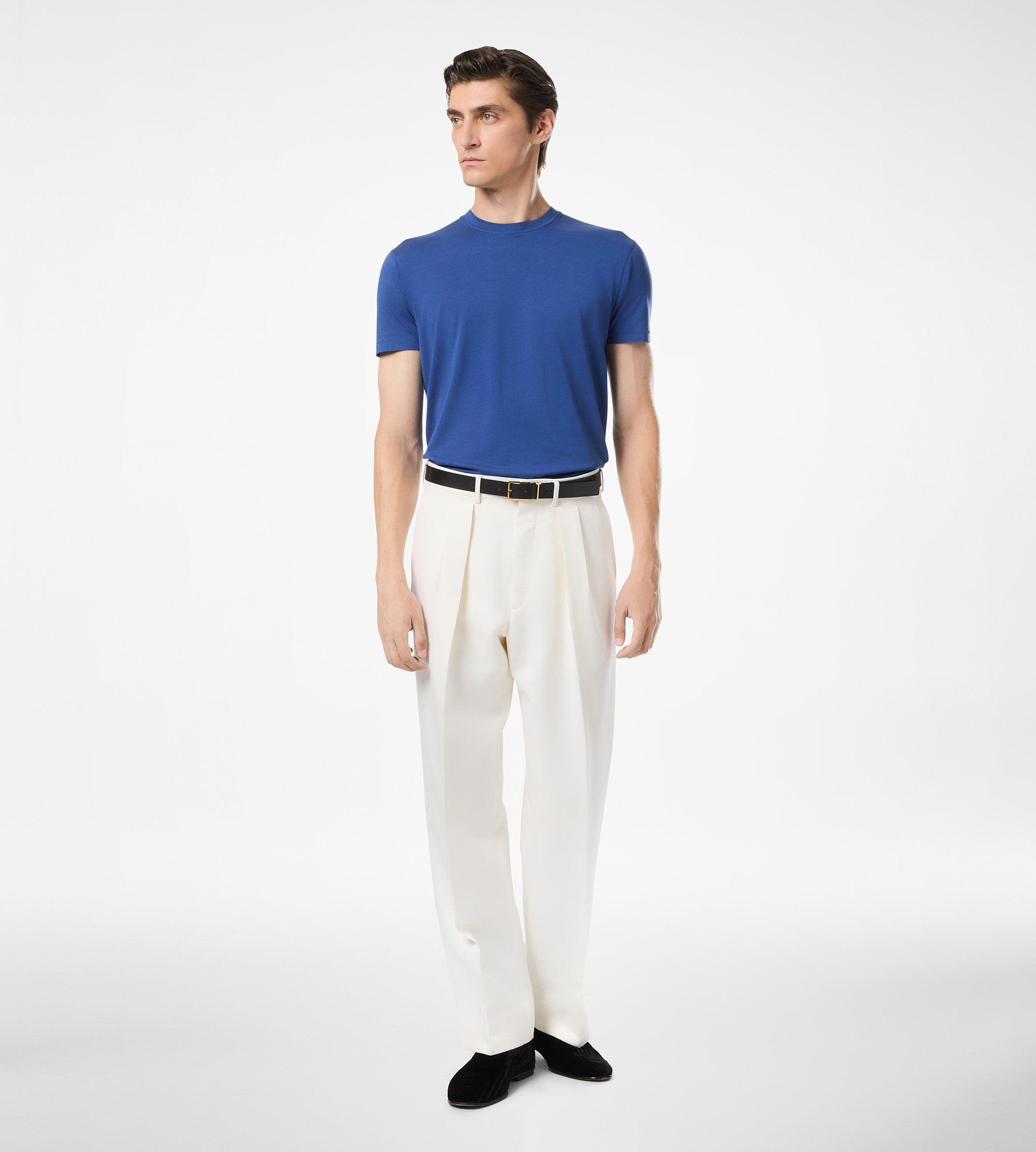 LYOCELL COTTON CREW NECK T-SHIRT