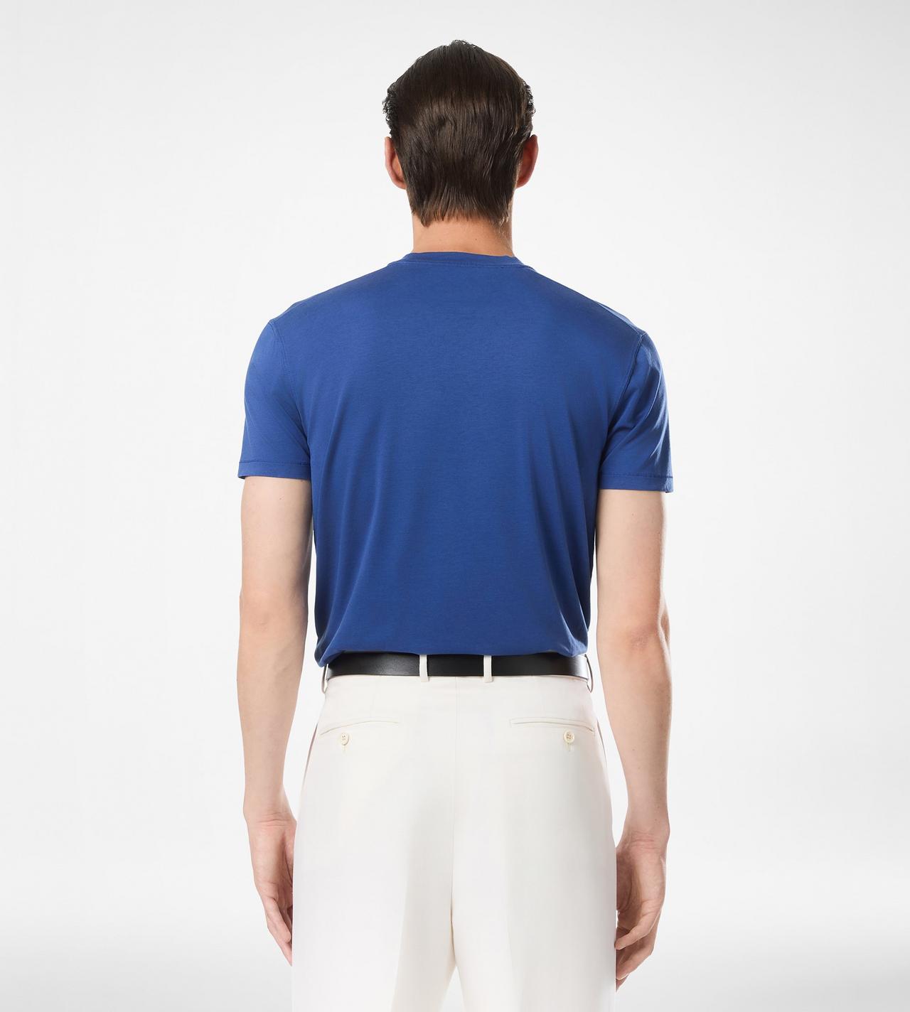 LYOCELL COTTON CREW NECK T-SHIRT image number 3