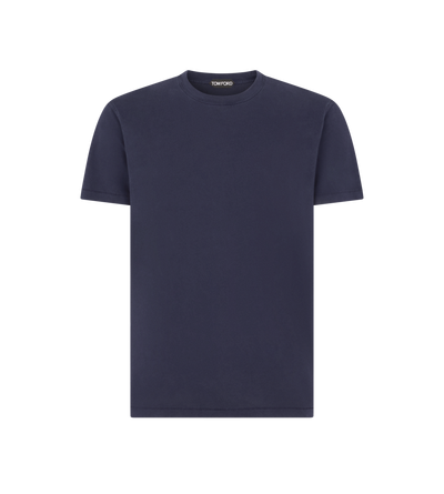 LYOCELL COTTON CREW NECK T-SHIRT image number 0