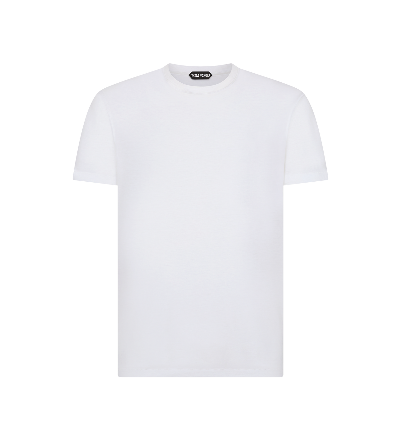 TOM FORD LYOCELL COTTON BLEND WHITE LYOCELL COTTON CREW NECK T-SHIRT