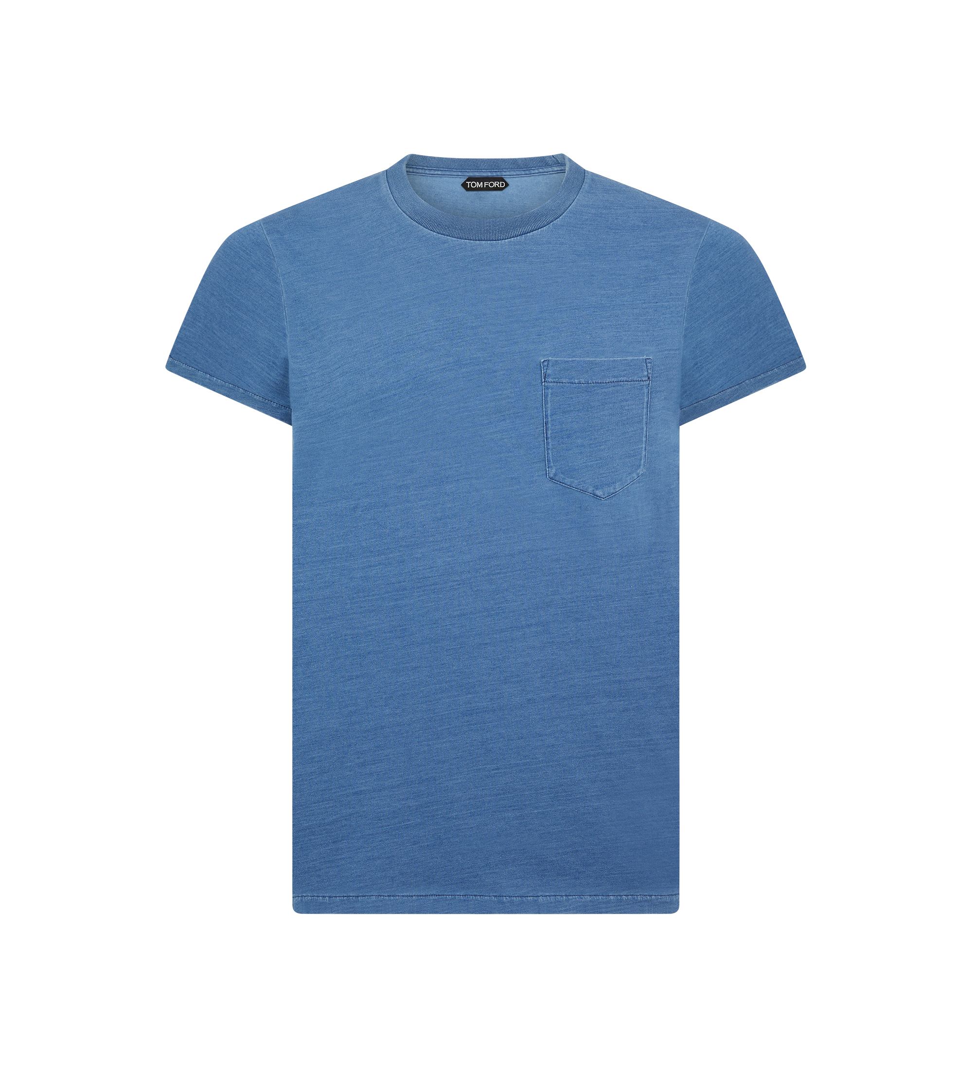 INDIGO DYE CREW NECK T-SHIRT