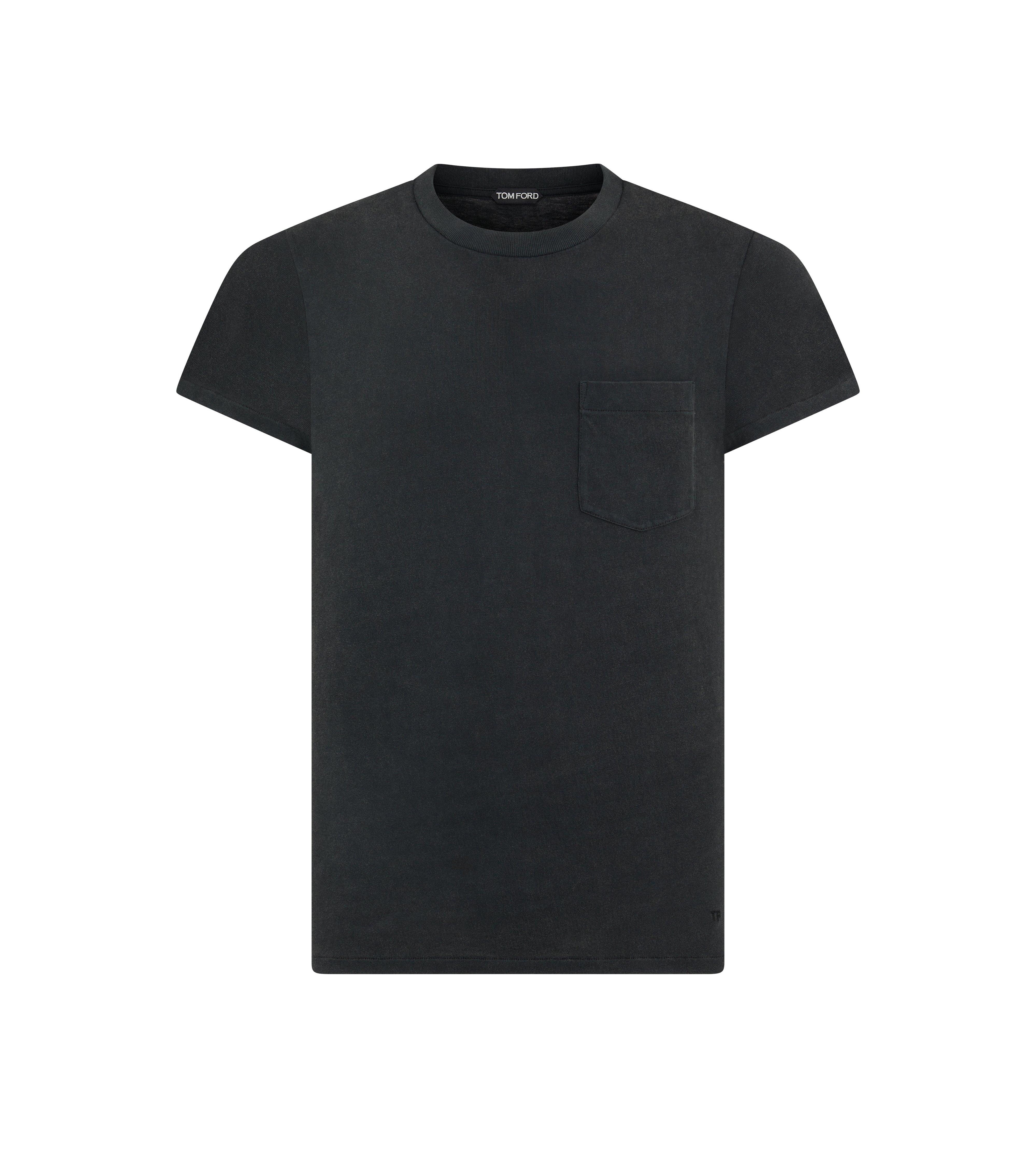 TOMFORD クルネックショトスリフTシャツ JCS001JMC002S23 DP035 TOM FORD crew-neck short-sleeve T-shirt | Black | FARFETCH