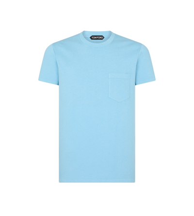 COLD DYED COTTON CREW NECK T-SHIRT