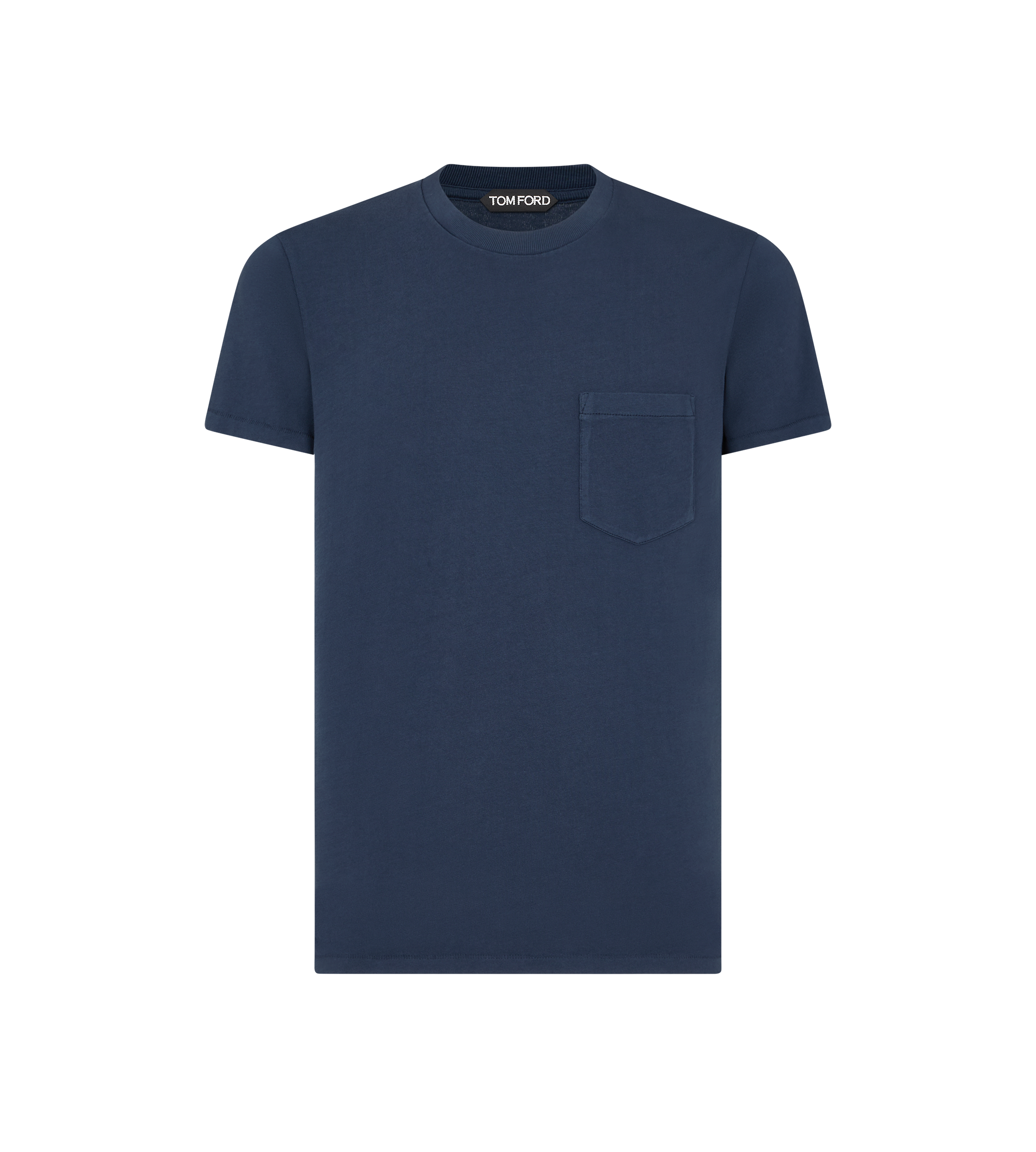 COLD DYED COTTON CREW NECK T-SHIRT