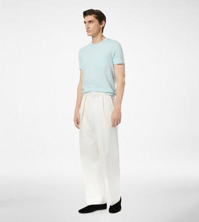 COTTON SILK CREW NECK T-SHIRT image number 1