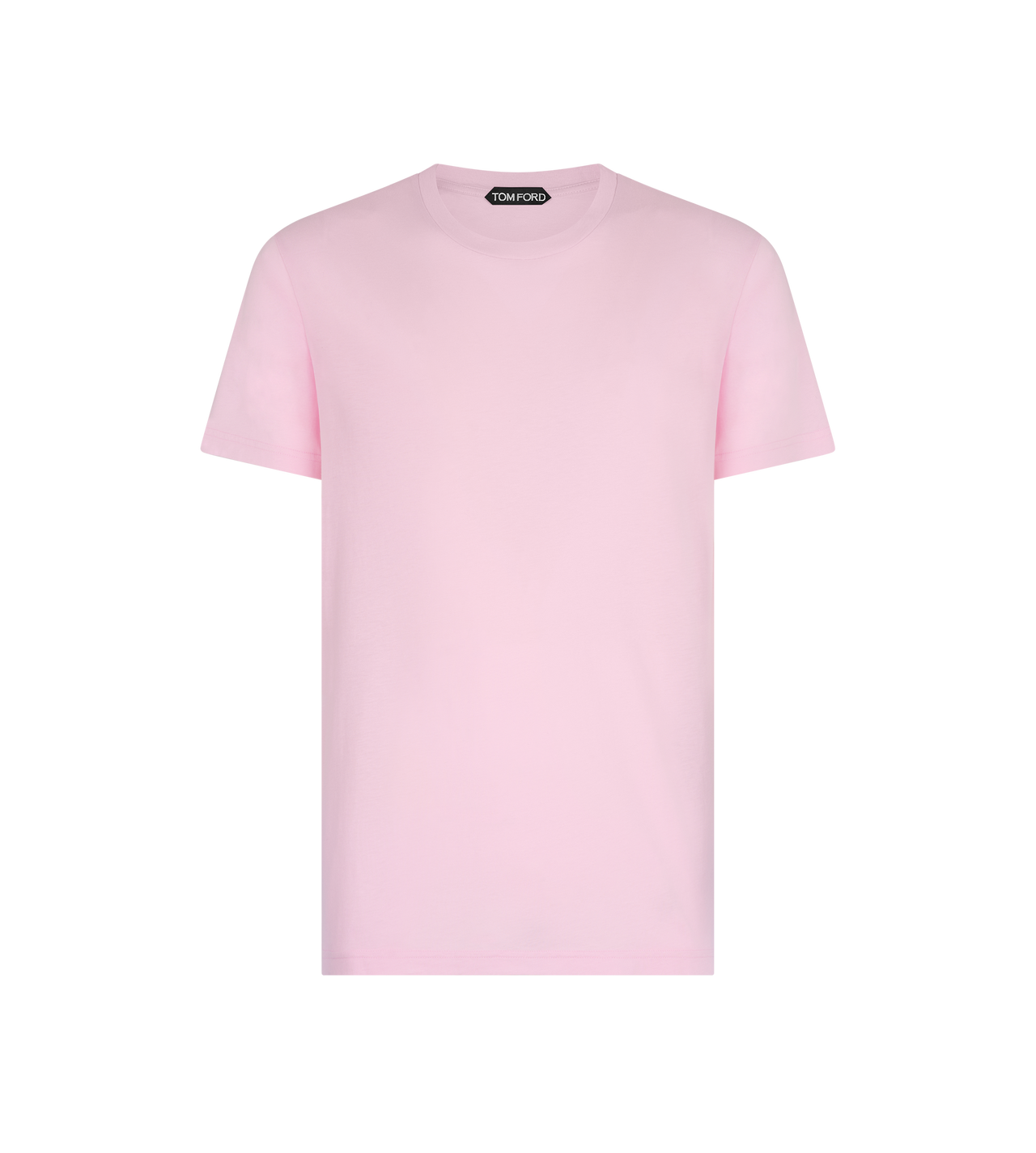 TOM FORD COTTON SILK BLEND LIGHT ROSE COTTON SILK T-SHIRT