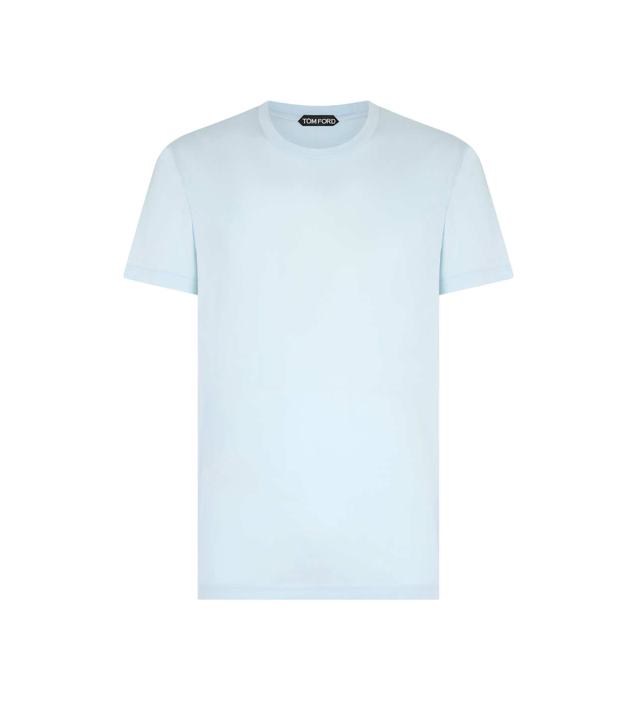 TOM FORD COTTON SILK BLEND ICE BLUE COTTON SILK T-SHIRT