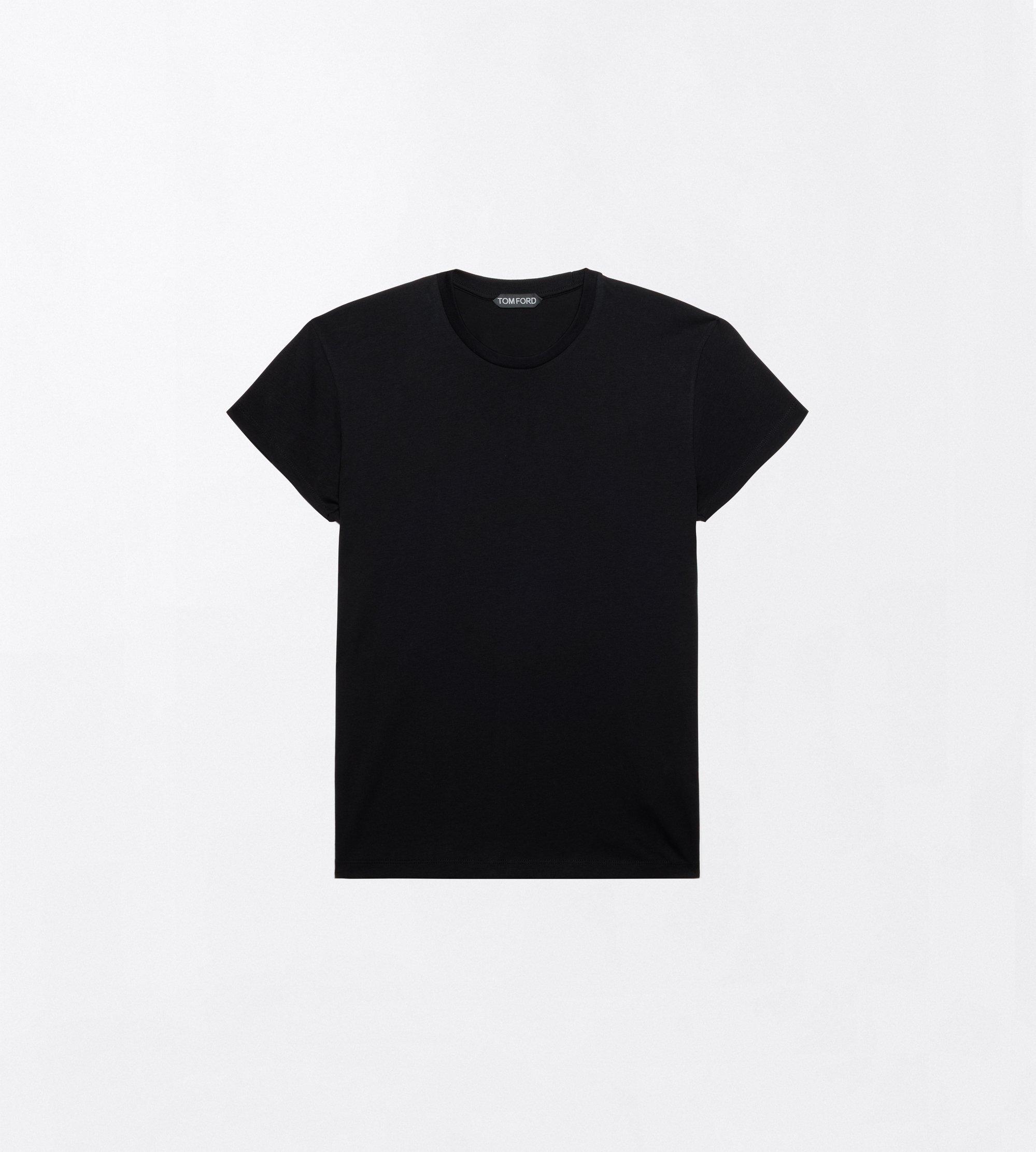 COLD DYED COTTON CREW NECK T-SHIRT