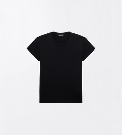 TOM FORD COTTON BLACK COLD DYED COTTON CREW NECK T-SHIRT