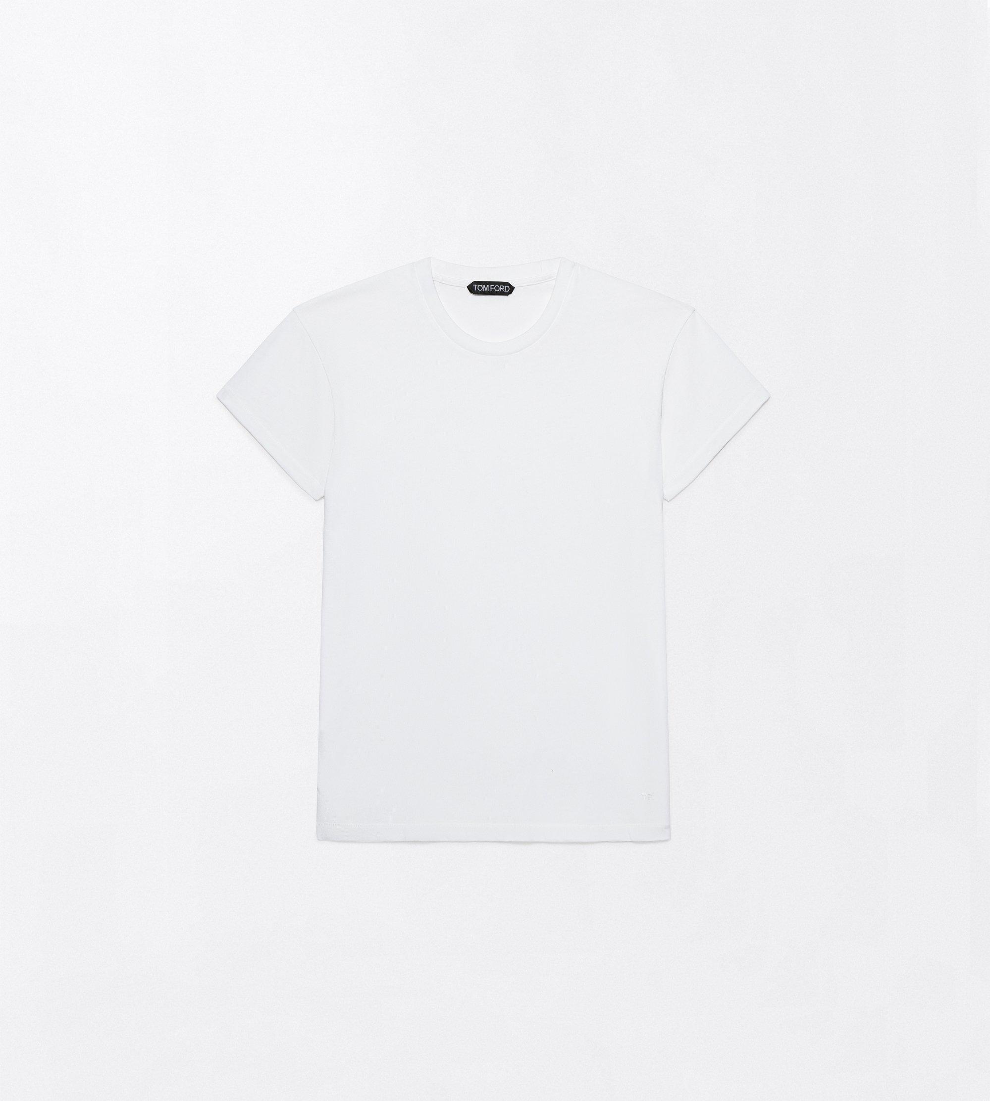 COLD DYED COTTON CREW NECK T-SHIRT