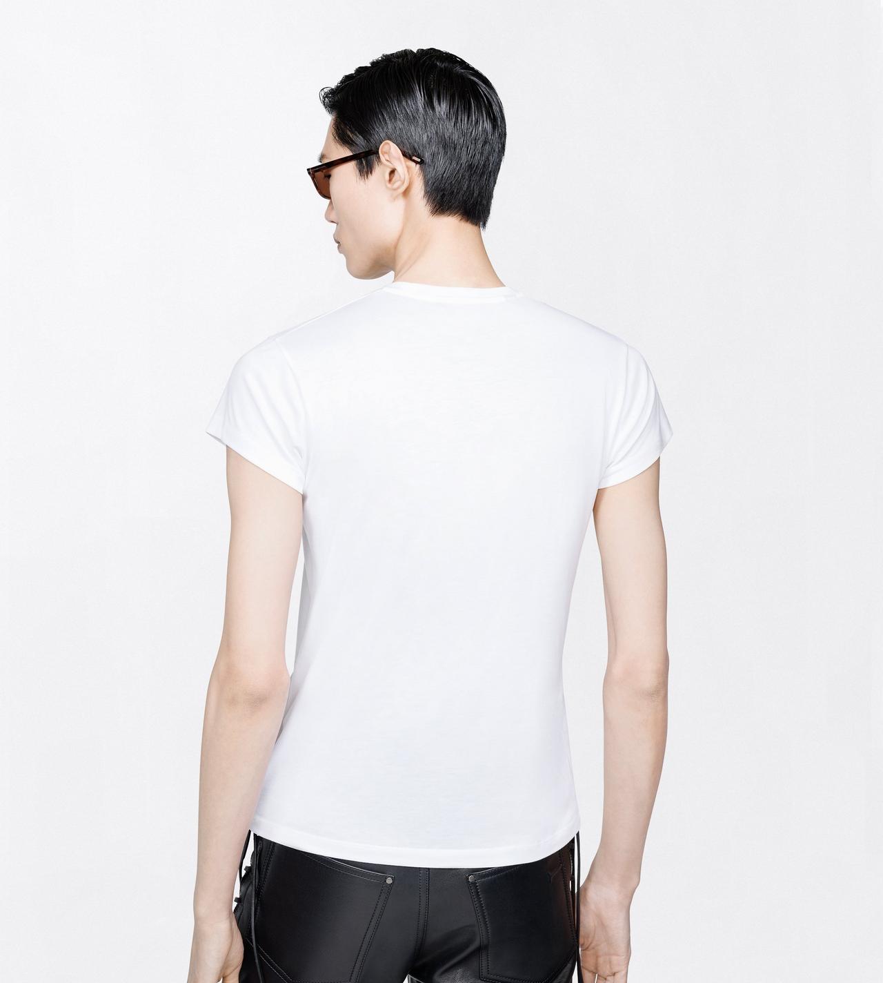 TOM FORD COTTON WHITE COLD DYED COTTON CREW NECK T-SHIRT