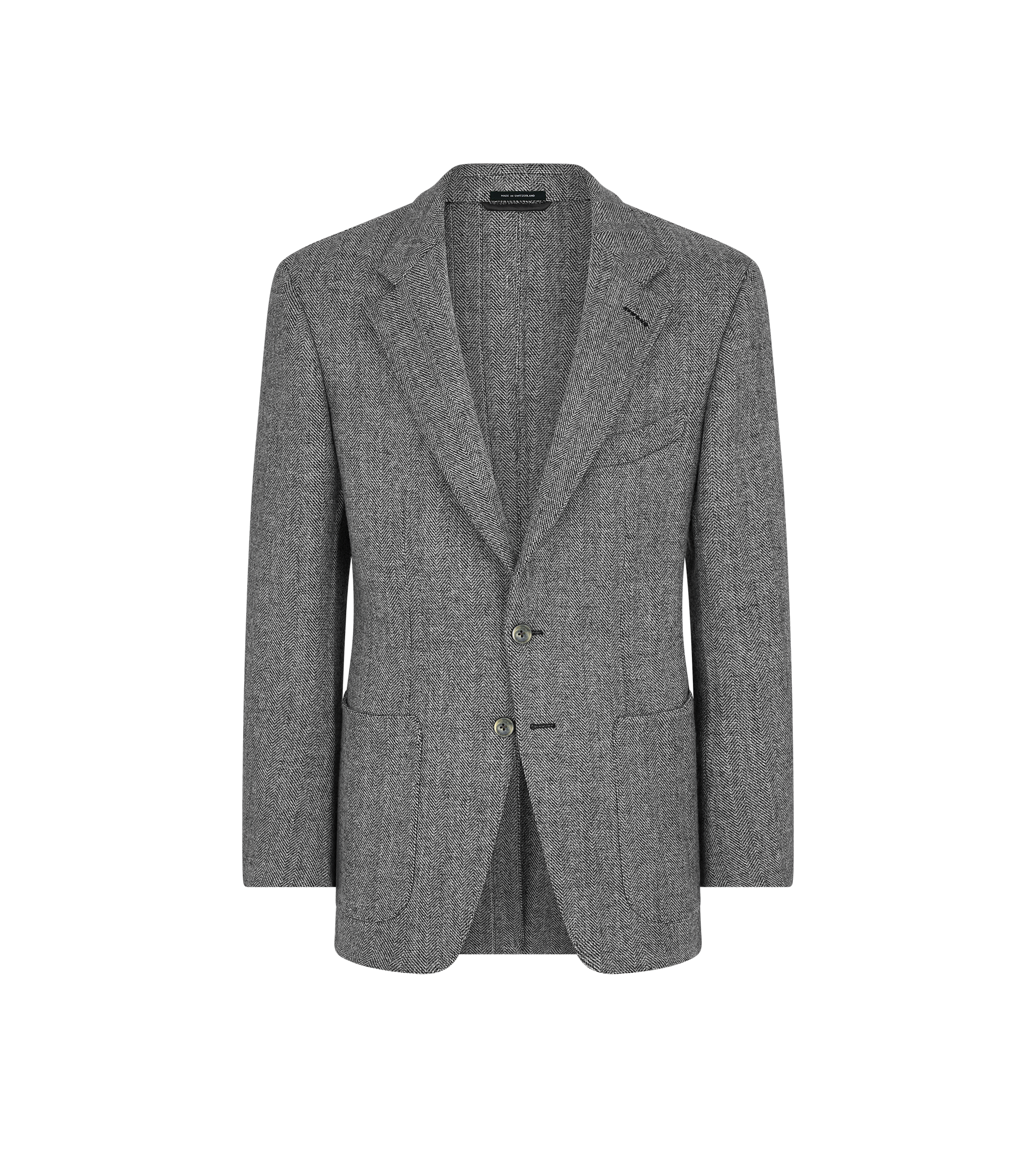 SHARKSKIN HERRINGBONE DOUBLE SPLITTABLE JACKET