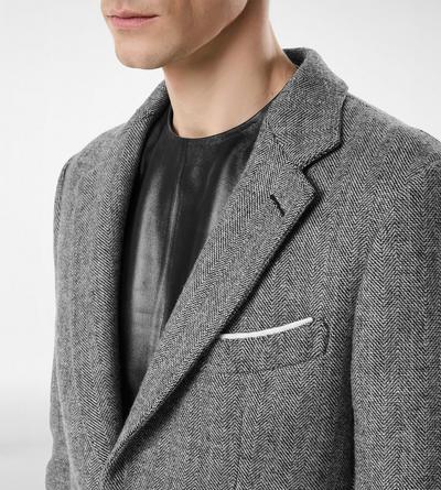 SHARKSKIN HERRINGBONE DOUBLE SPLITTABLE JACKET image number 1