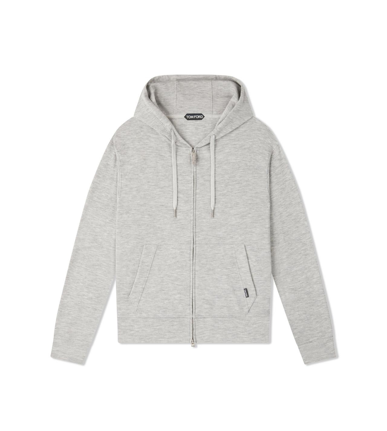 MELANGE CASHMERE HOODIE