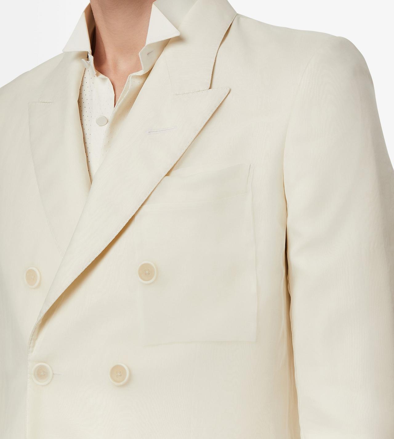 TOM FORD SILK WHITE CHAQUETA DE NOCHE DE CHIF&Oacute;N LAVADO