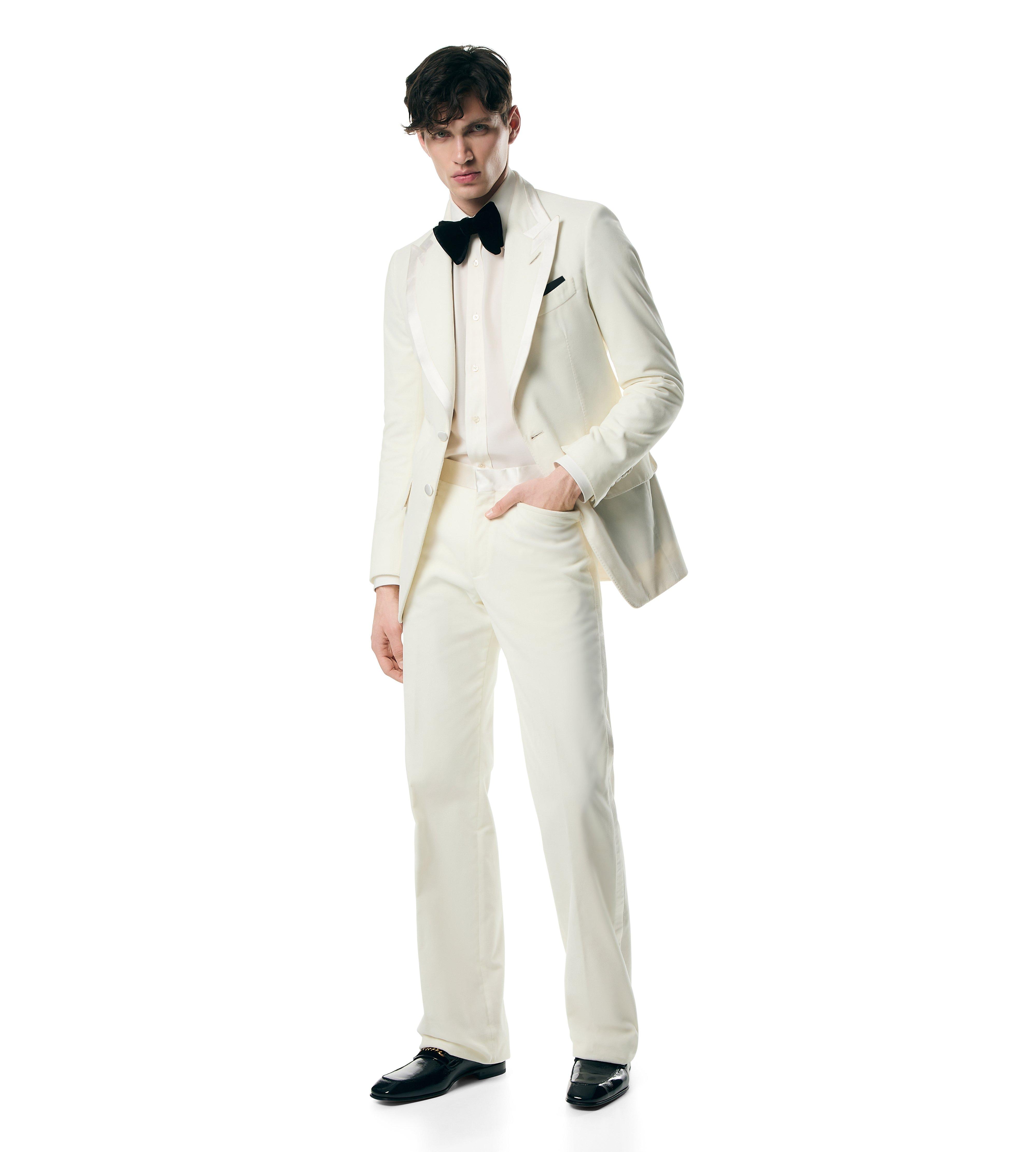 Color Blocked Velvet Jacket Tuxedo