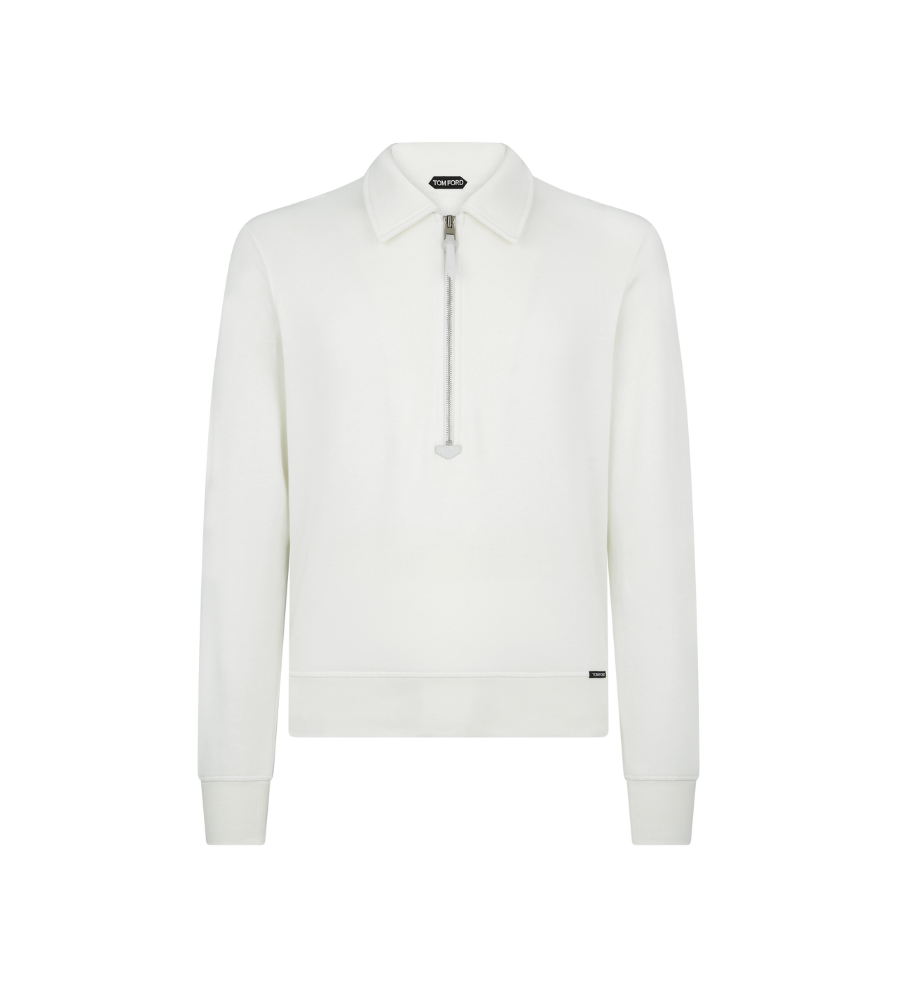 COTTON CASHMERE ZIP RUGBY SHIRT image number 0