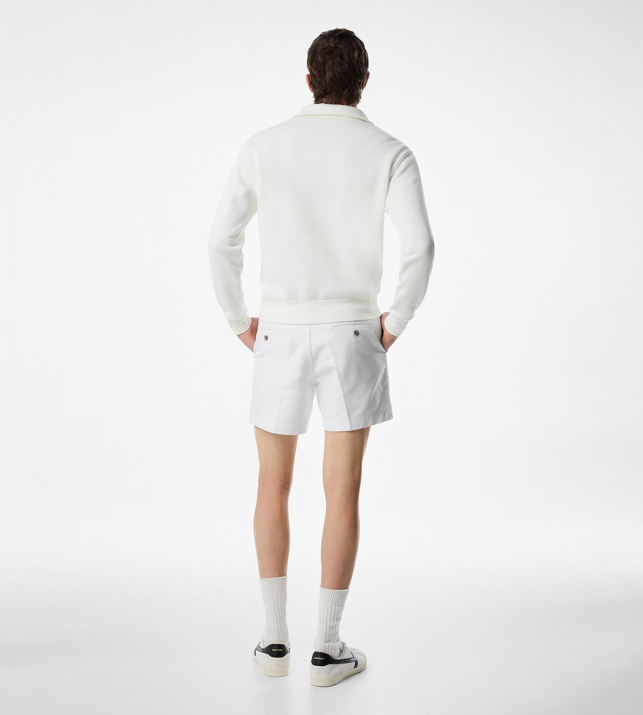 COTTON CASHMERE ZIP RUGBY SHIRT image number 2