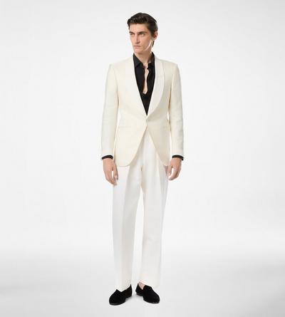 SILK VISCOSE JACQUARD EVENING JACKET image number 2