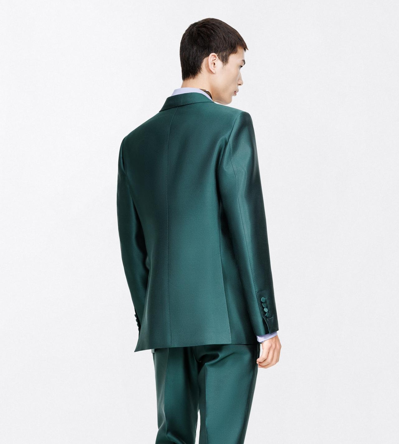 TOM FORD WOOL SILK BLEND EMERALD MIKADO O'CONNOR EVENING JACKET