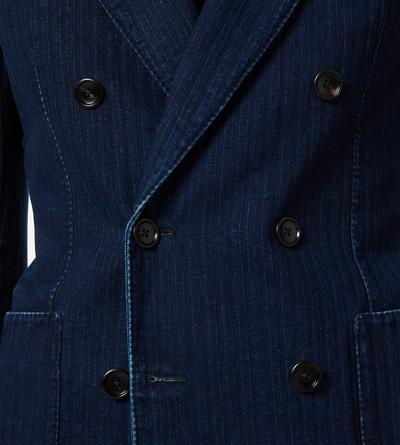 INDIGO HERRINGBONE JACKET image number 1