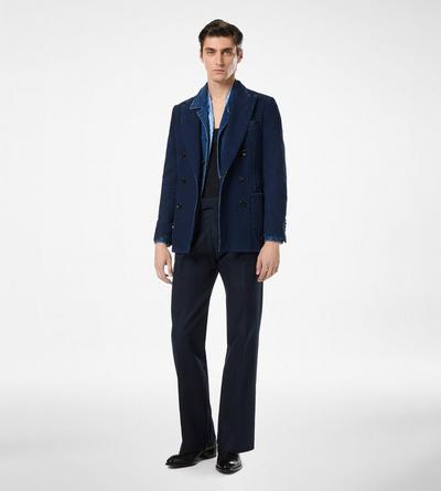 INDIGO HERRINGBONE JACKET image number 2