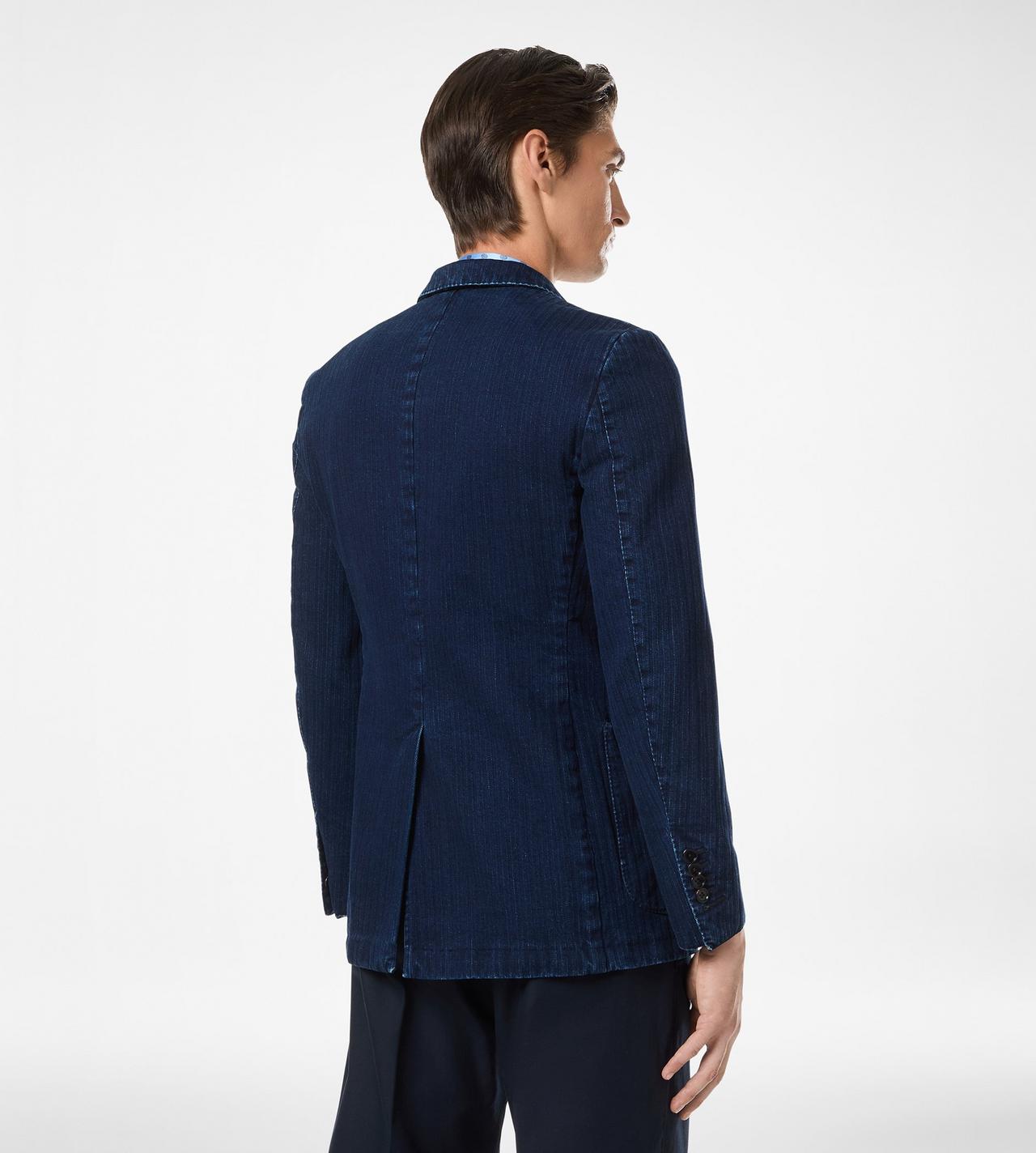 INDIGO HERRINGBONE JACKET image number 4