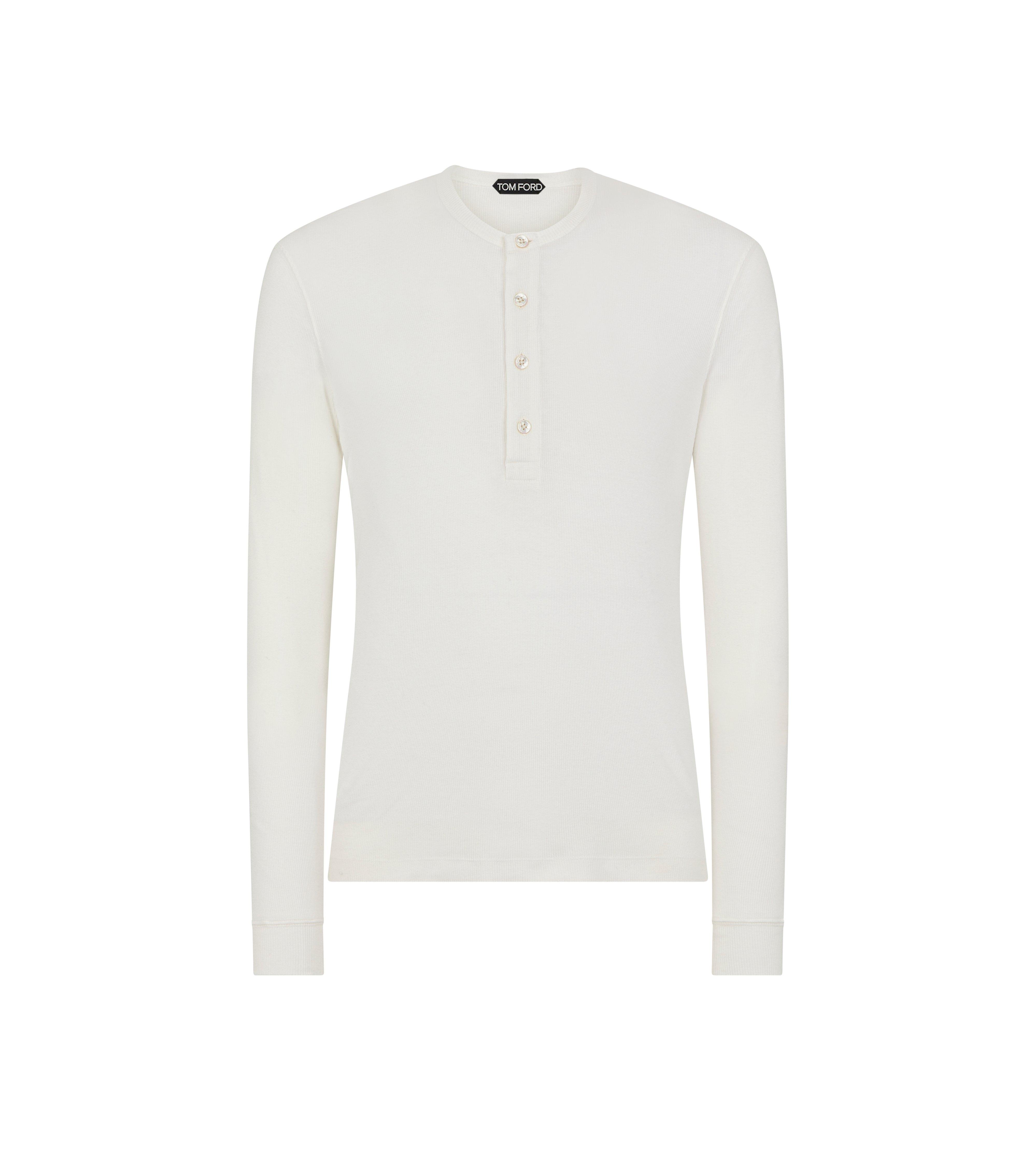 Silk Blend Long-Sleeved Shirt - Luxury White