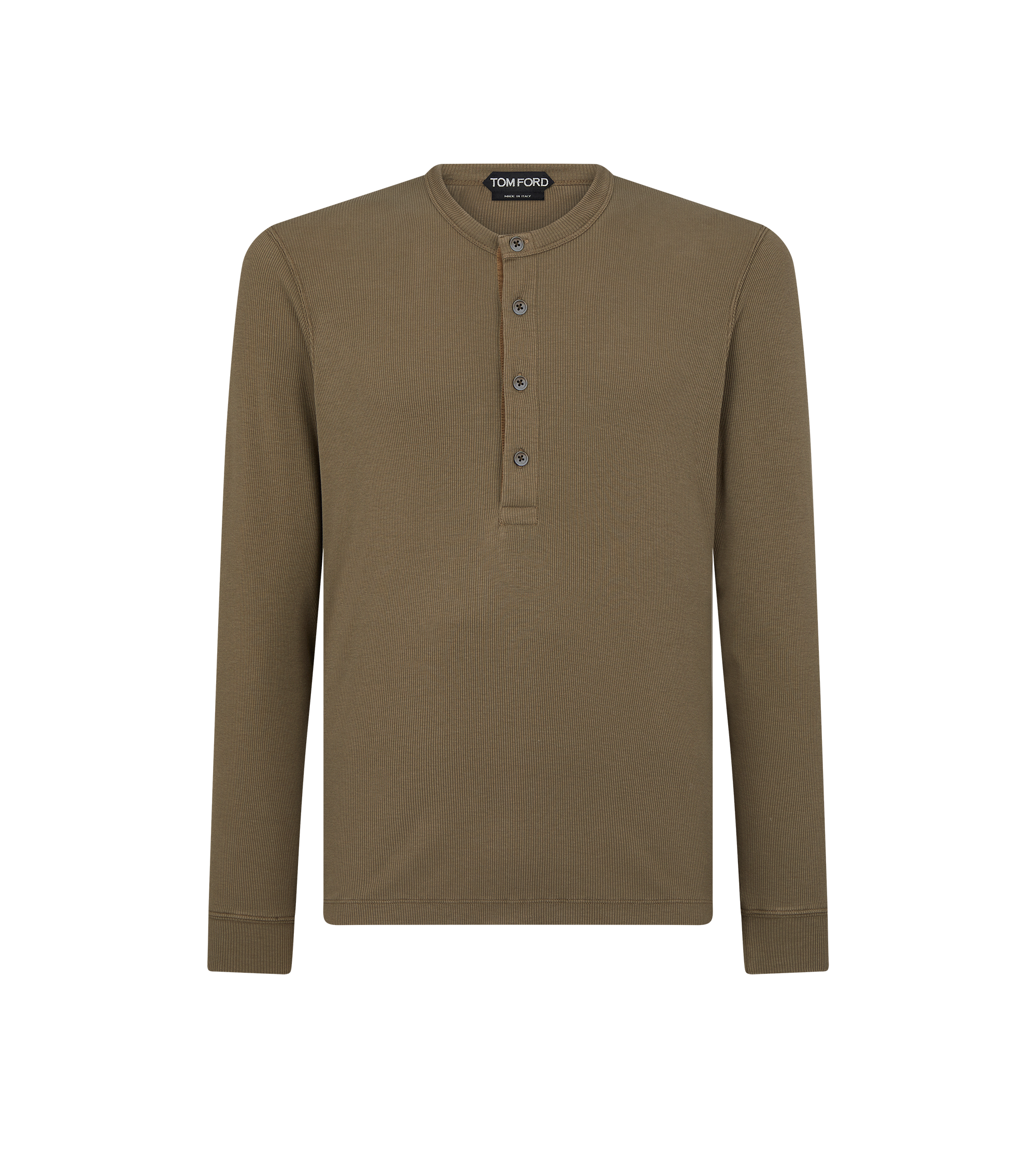 LYOCELL COTTON RIB HENLEY
