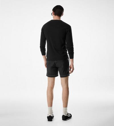 COTTON STRETCH RIB HENLEY image number 2