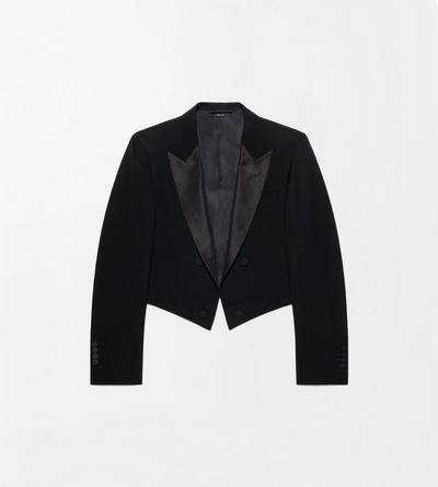 TOM FORD WOOL OC CHAQUETA CORTA DE NOCHE EN GRAIN DE POUDRE ELEGANTE