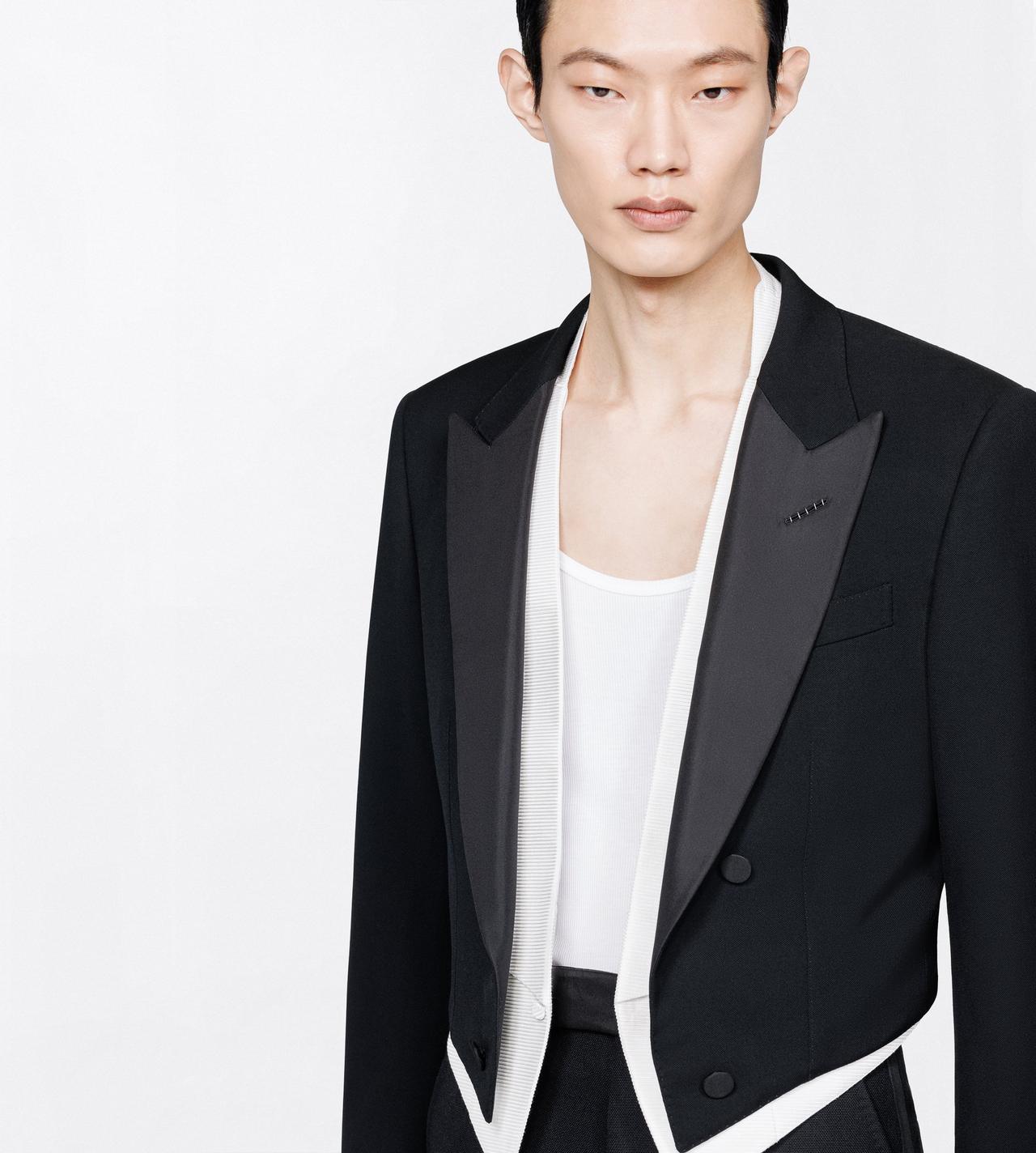 TOM FORD WOOL OC CHAQUETA CORTA DE NOCHE EN GRAIN DE POUDRE ELEGANTE