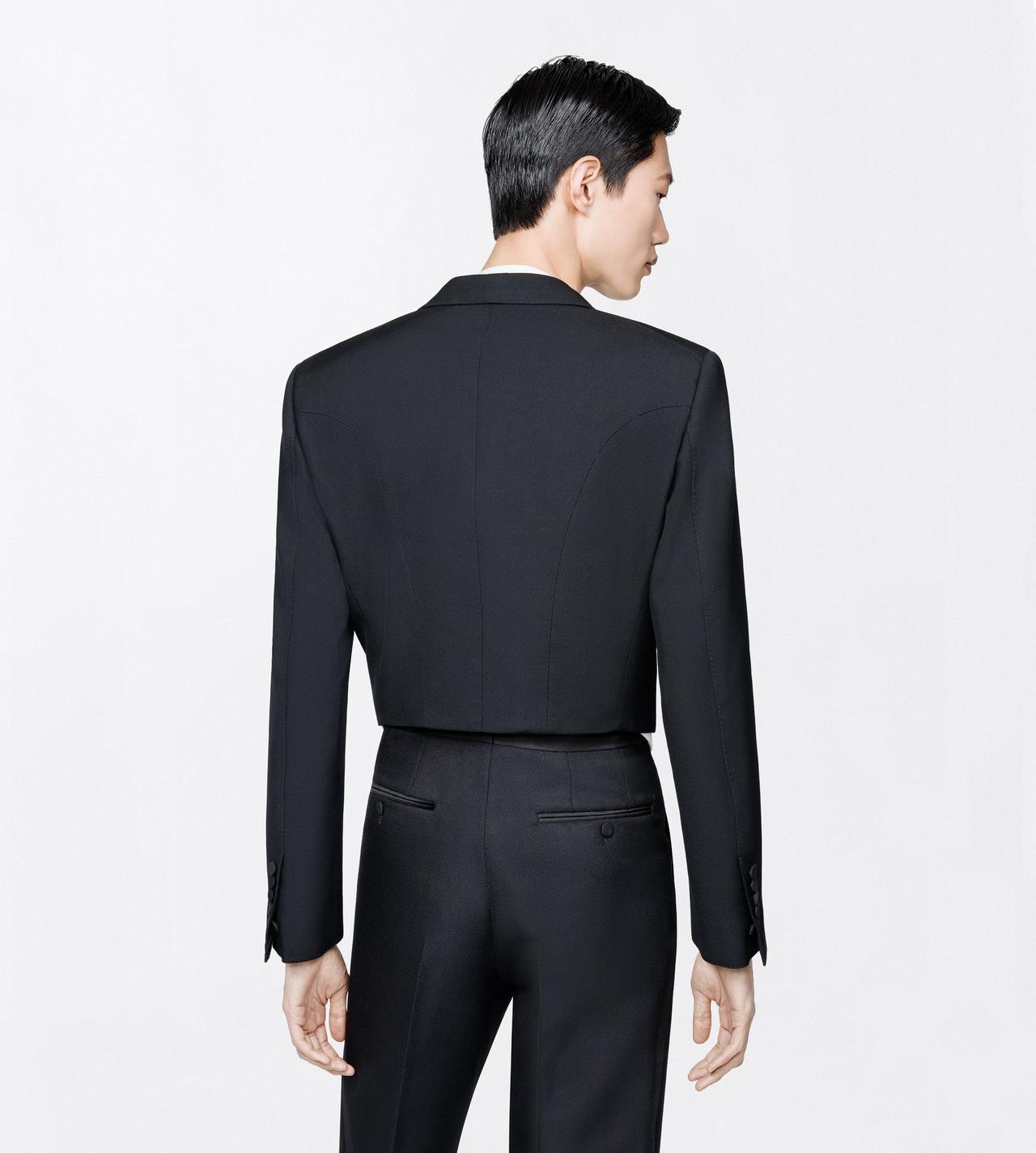 TOM FORD WOOL OC CHAQUETA CORTA DE NOCHE EN GRAIN DE POUDRE ELEGANTE