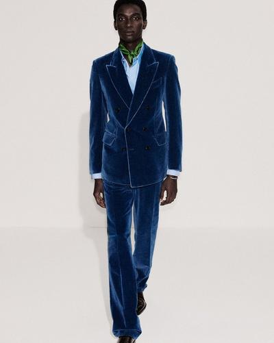 INDIGO VELVET JACKET image number 1