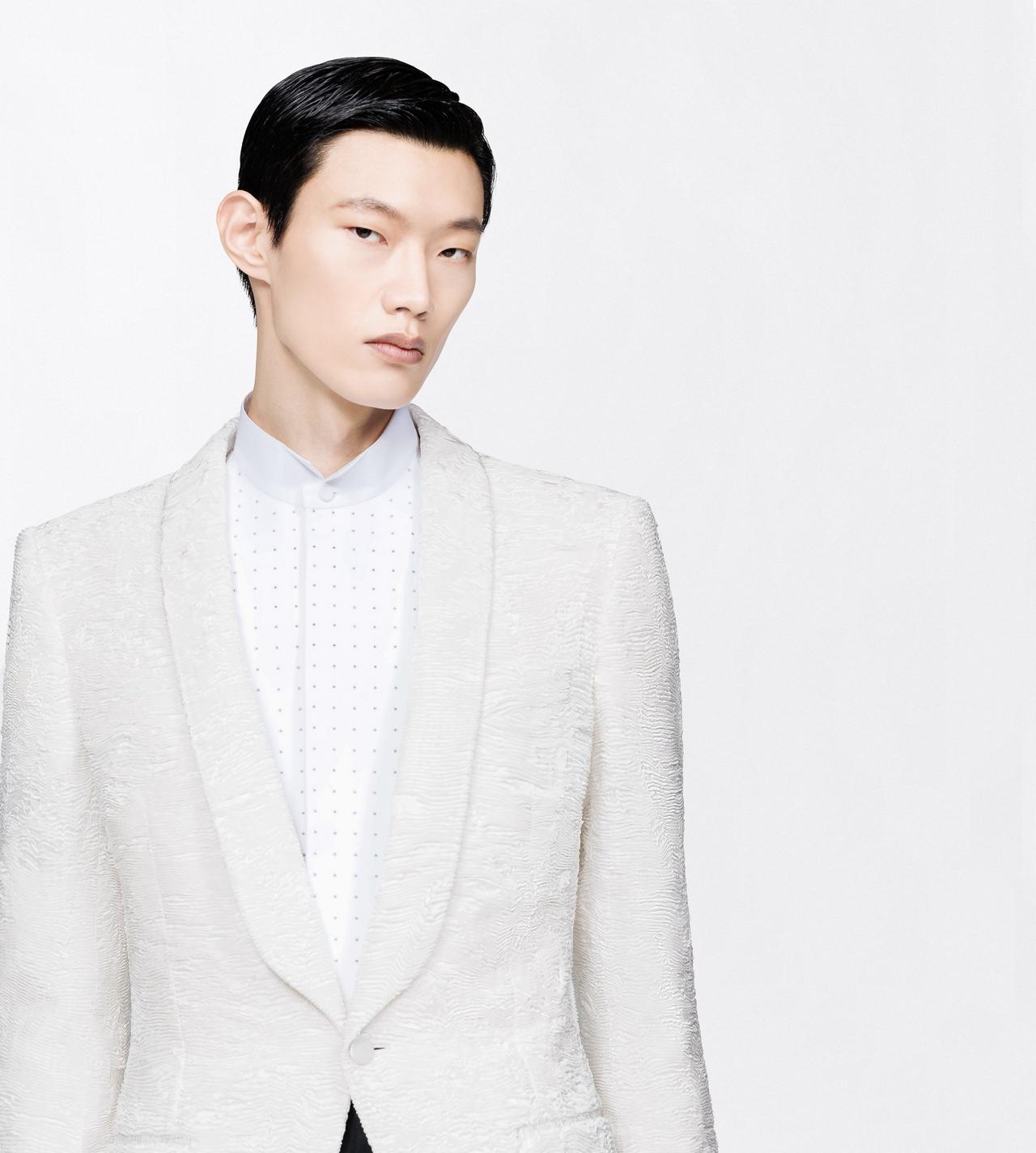 TOM FORD SILK OC SILK ASTRACAN PLISS&Eacute; COLBERT JACKET