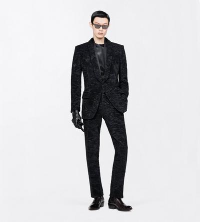 TOM FORD SILK OC SILK ASTRACAN PLISS&Eacute; COLBERT JACKET