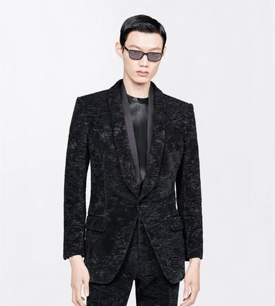 TOM FORD SILK OC SILK ASTRACAN PLISS&Eacute; COLBERT JACKET