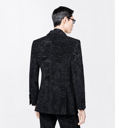 TOM FORD SILK OC SILK ASTRACAN PLISS&Eacute; COLBERT JACKET