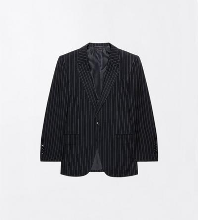 TOM FORD WOOL OC TWILL SHARP STRIPE COLBERT JACKET