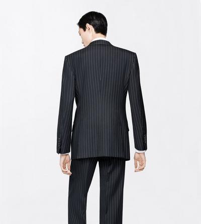TOM FORD WOOL OC TWILL SHARP STRIPE COLBERT JACKET