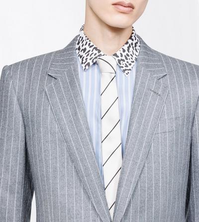 TOM FORD WOOL OC PINSTRIPE TWILL FLANNEL COLBERT JACKET