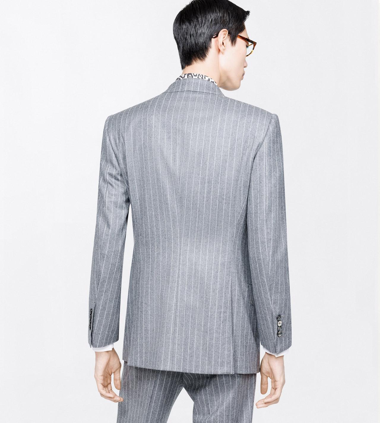 TOM FORD WOOL OC PINSTRIPE TWILL FLANNEL COLBERT JACKET