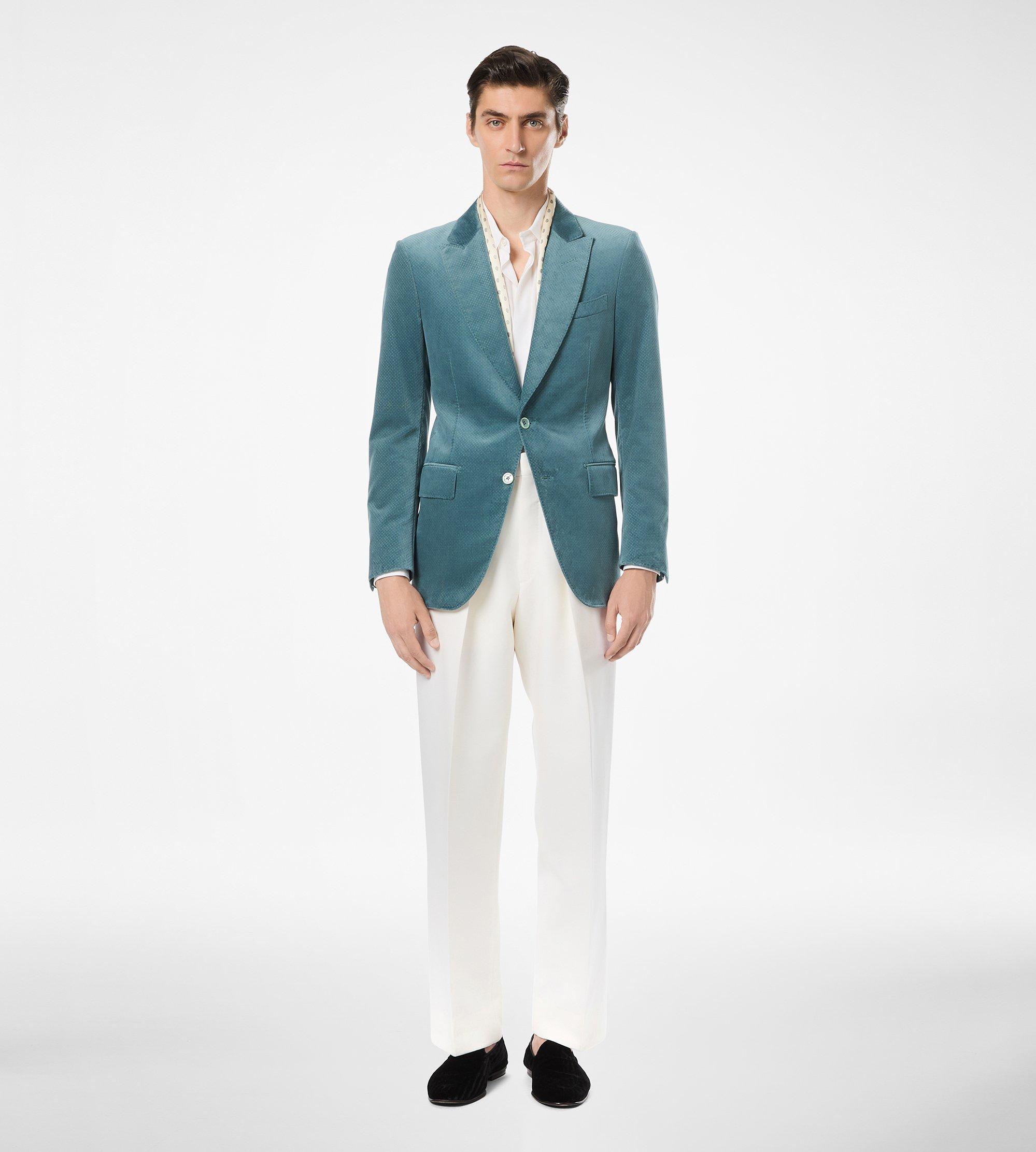 VELVET MICRO POLKA DOT JACKET